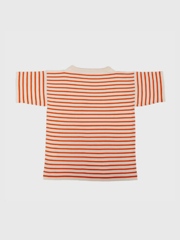 Boatsman Short Raw cotton/Orange stripe